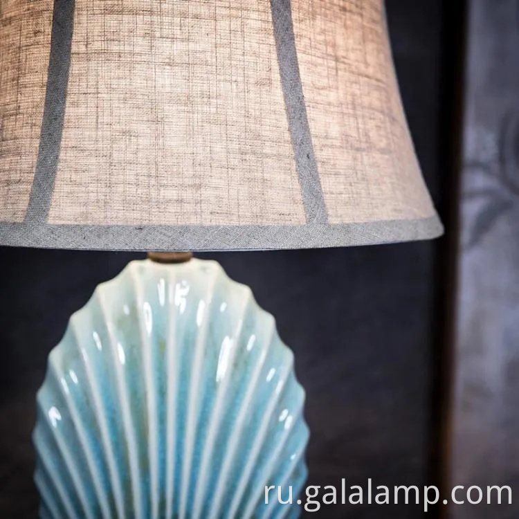 Элегантная винтажная керамическая настольная лампа для декора спальни